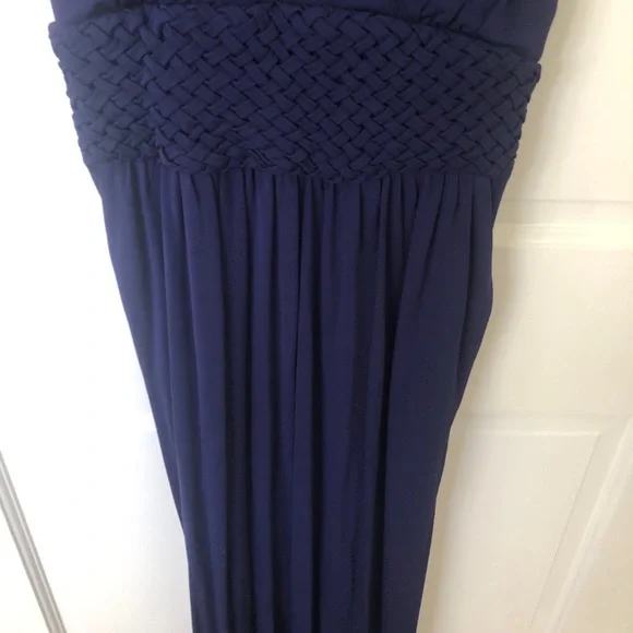 Maeve by Anthropologie Navy Yuma Maxi Long Sleeveless Empire Waist Dress size 8 - Picture 10 of 11